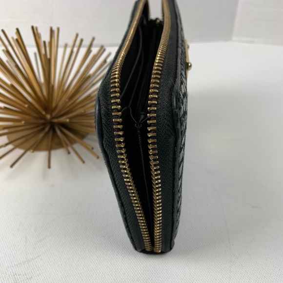 MICHAEL KORS Black Snake Skin Embossed Wallet - Picture 3 of 8